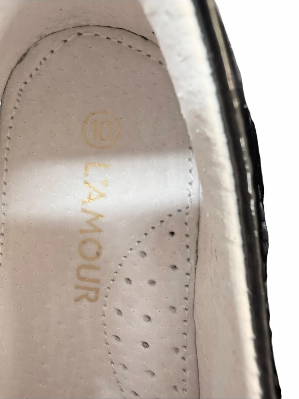 L’Amour Selina Patent Black T-Strap Mary Jane Shoes Girls Size 10 NWT